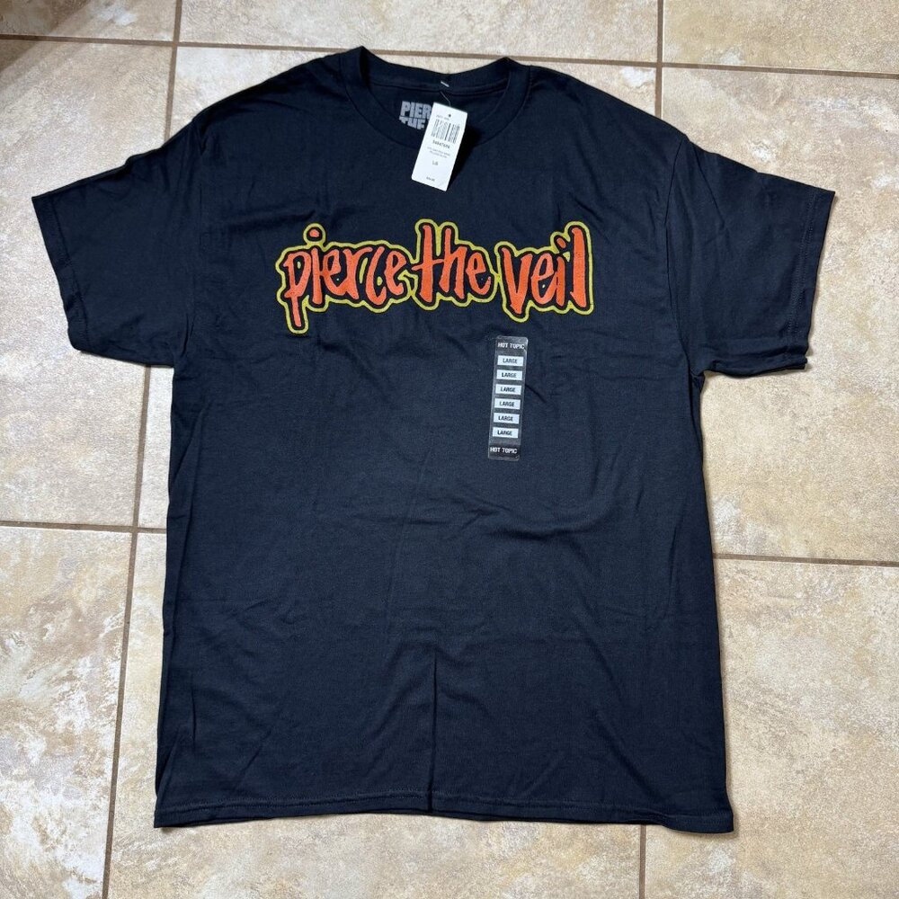 Pierce The Veil Logo T-Shirt LARGE New